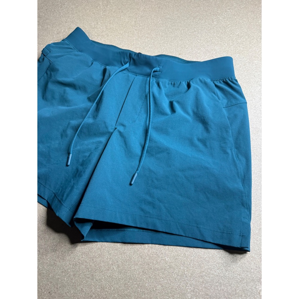 Lululemon Mens Pace Breaker Linerless Short 5 Teal Blue LM7BJSS Size L